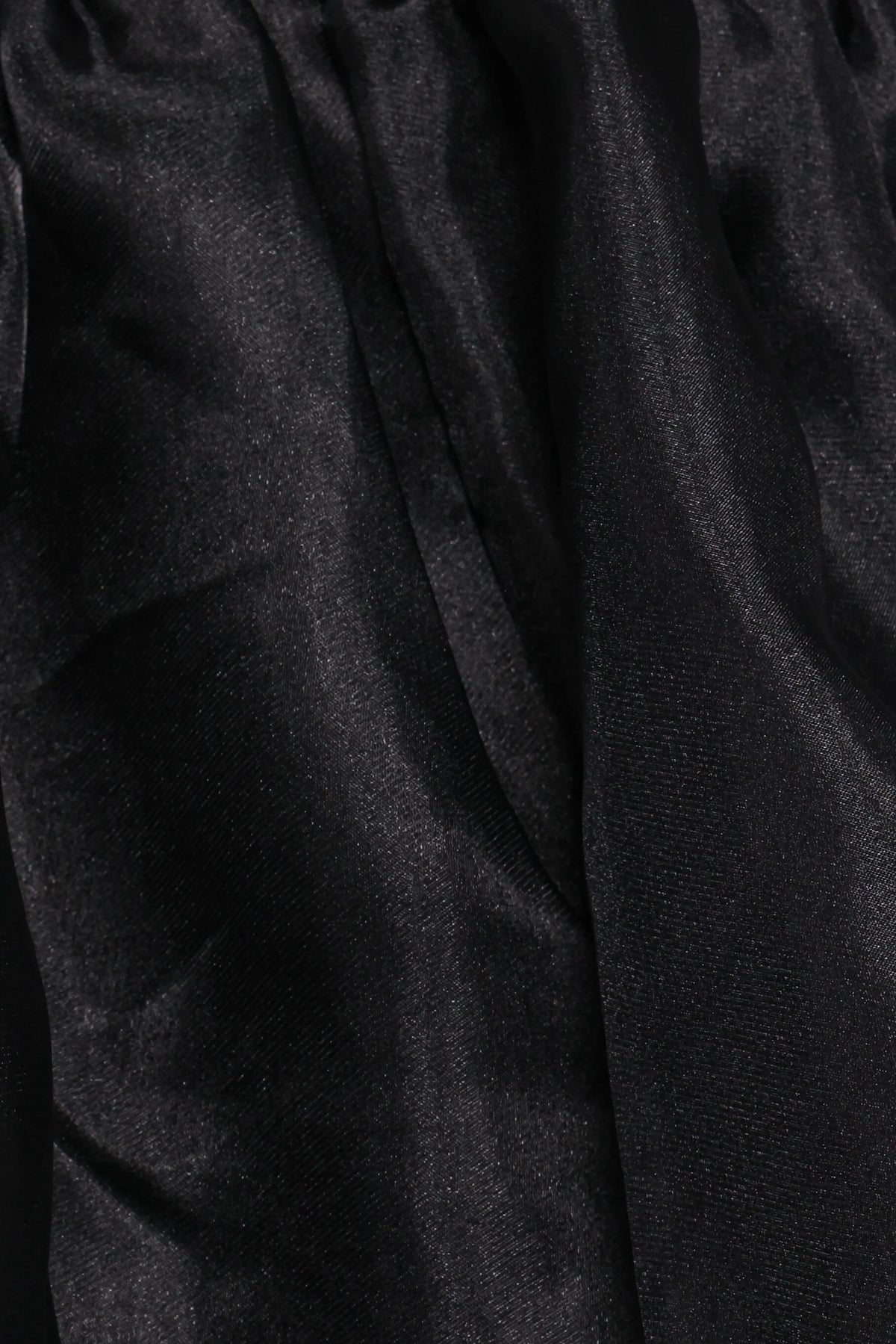 Solenne Puff Sleeve Peplum Organza Top - Black