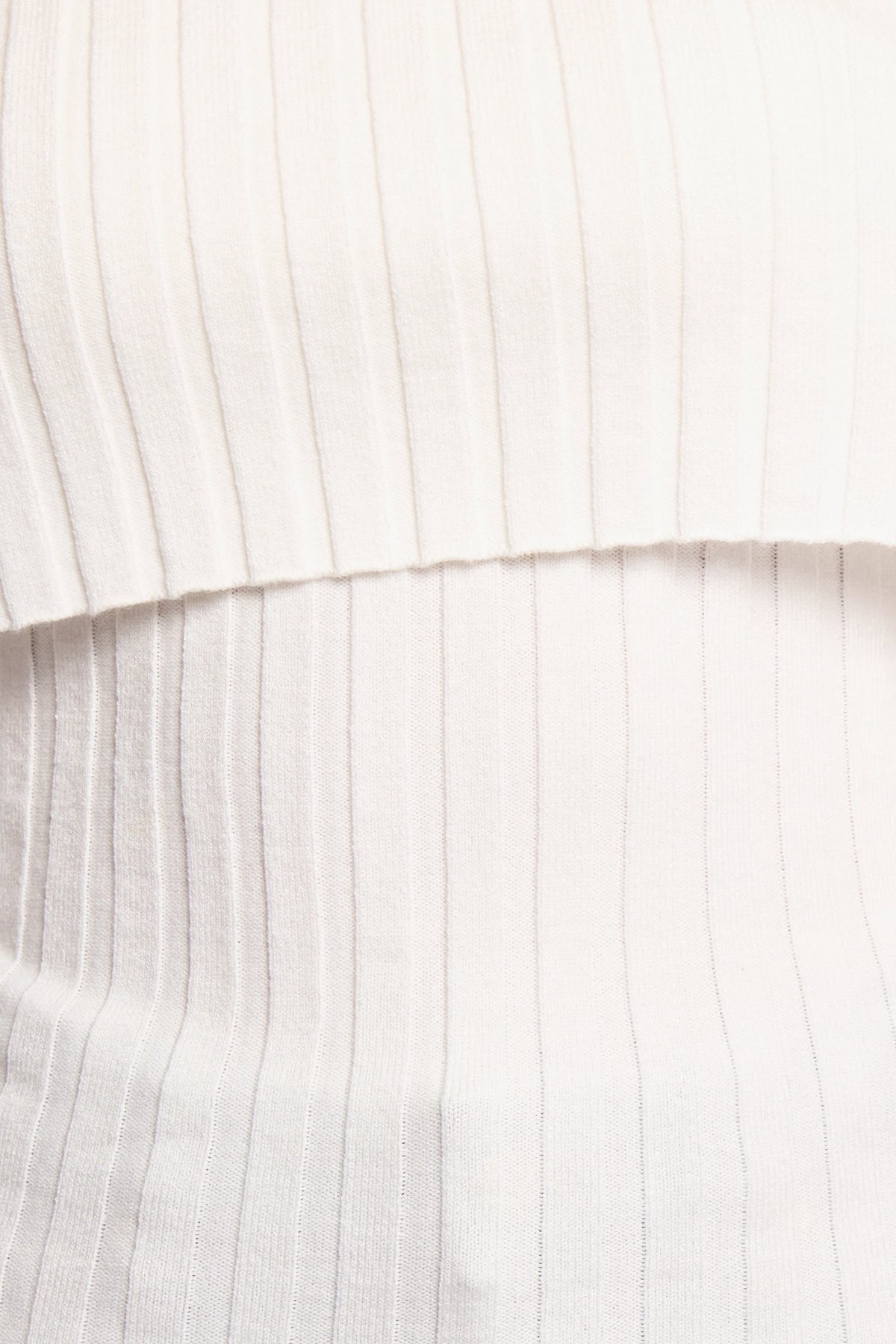 Inora Off Shoulder Knit Top - White