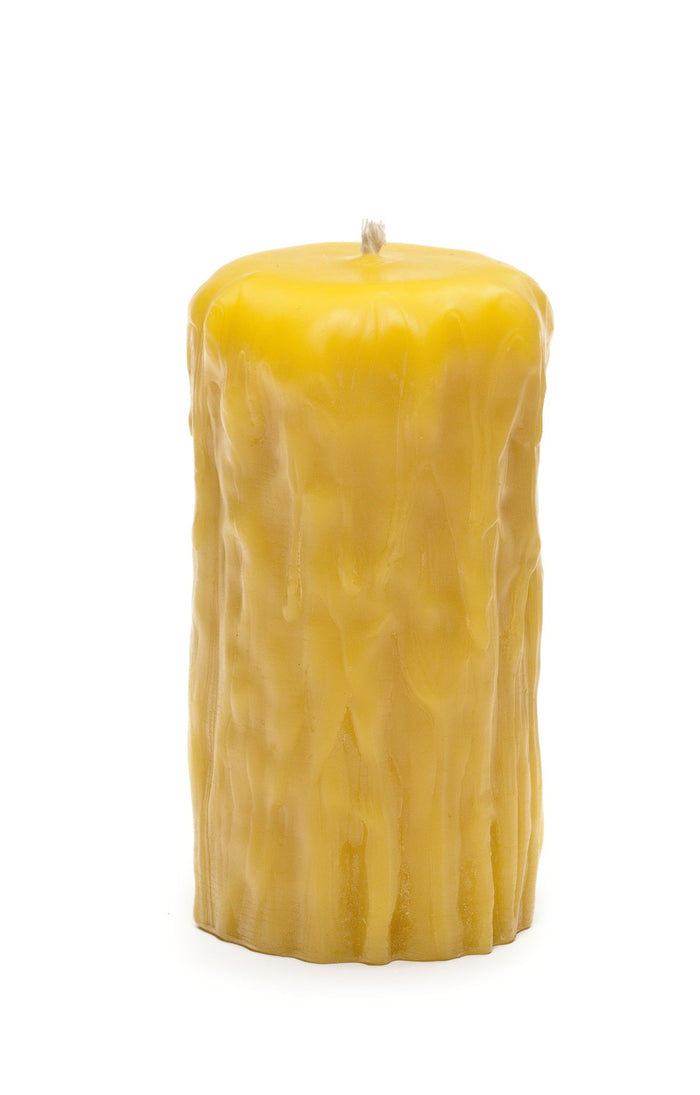Beeswax Rustic Pillar Candles