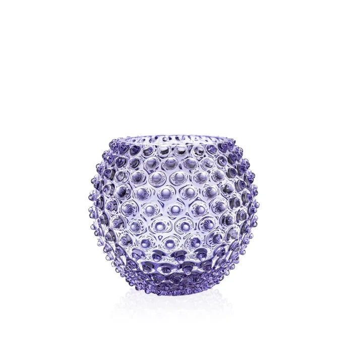 Hobnail Round Vase 6" - Lavender