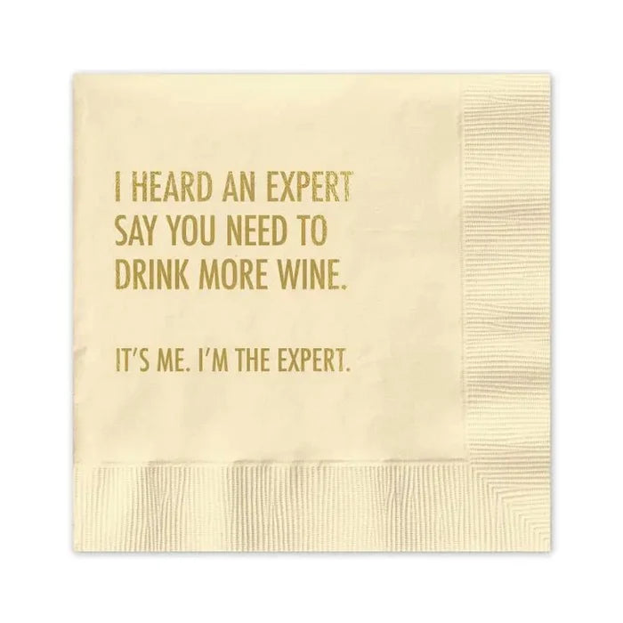 I'm The Expert Cocktail Napkins - Wichita Home Outlet
