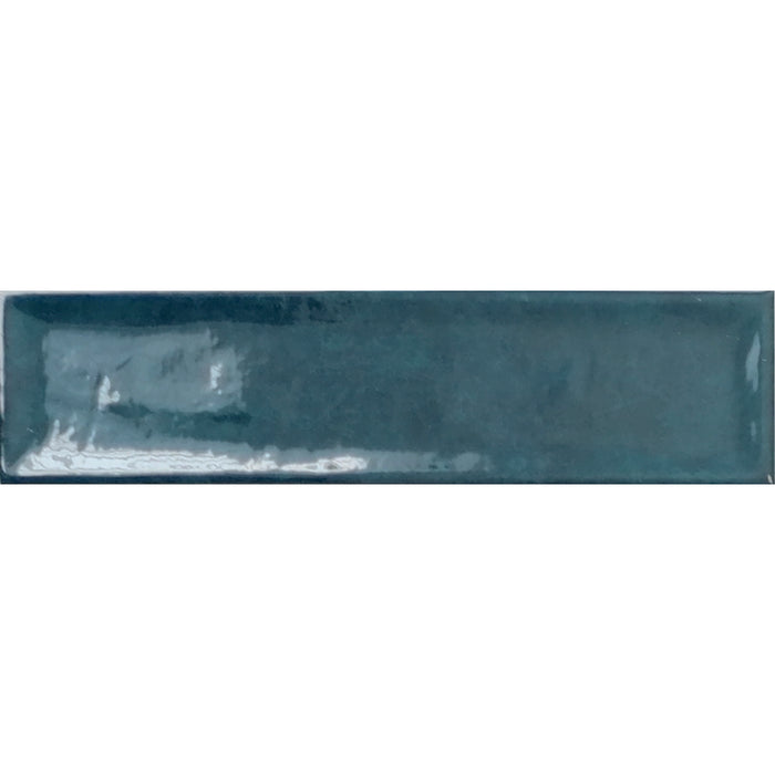 Nara Pacifico Aquamarine 7.5 x 30cm Gloss White Body Wall Tile - 0.59sqm perbox
