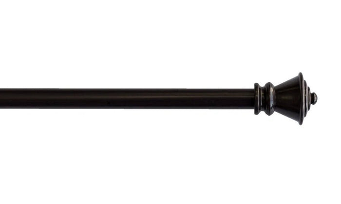 Petite Urn 7/16" Adjustable Curtain Rod - Bronze - Two Sizes Available - Wichita Home Outlet