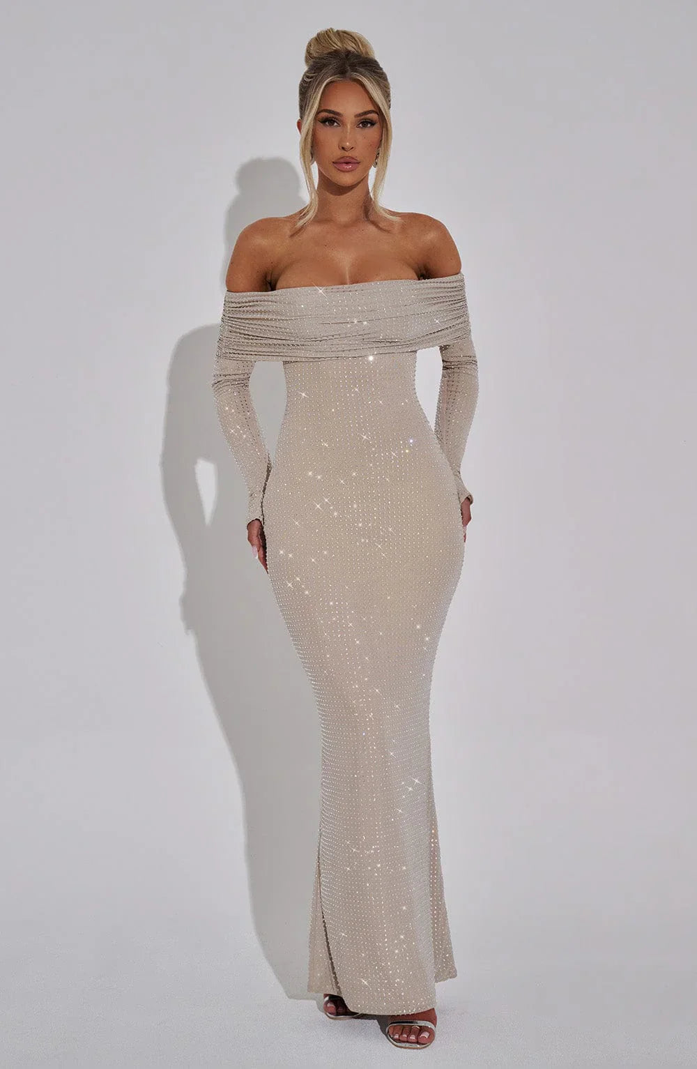Cyprus Maxi Dress - Nude