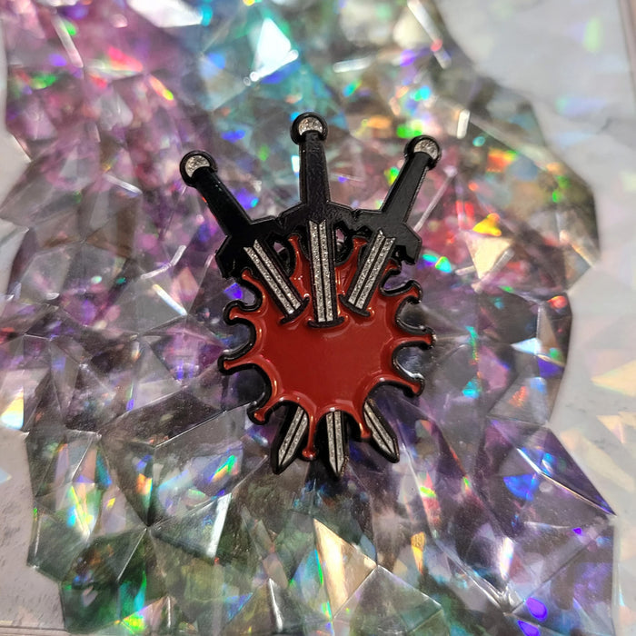 3 of Swords pin