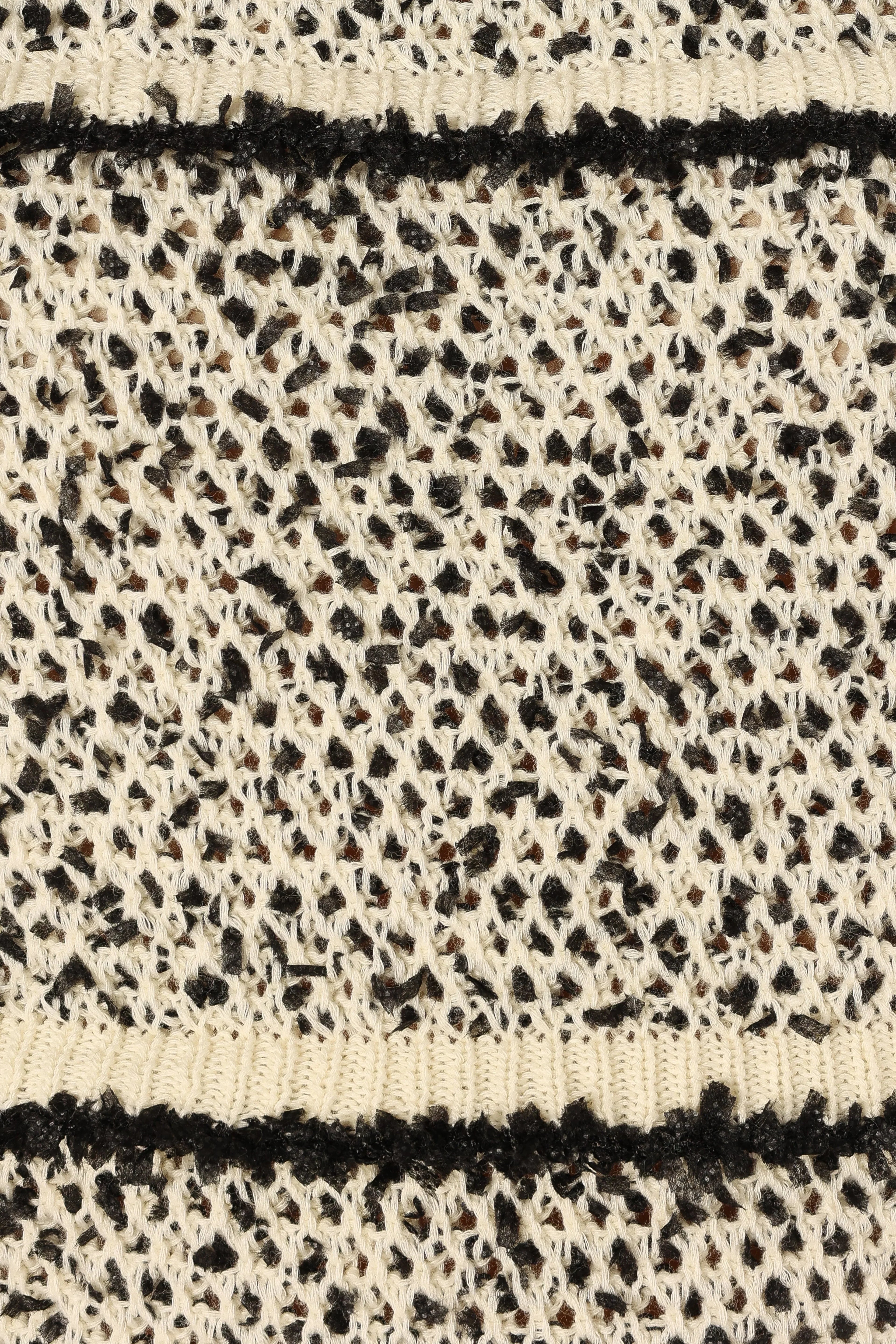 Lydia Knit Top - Ivory Black