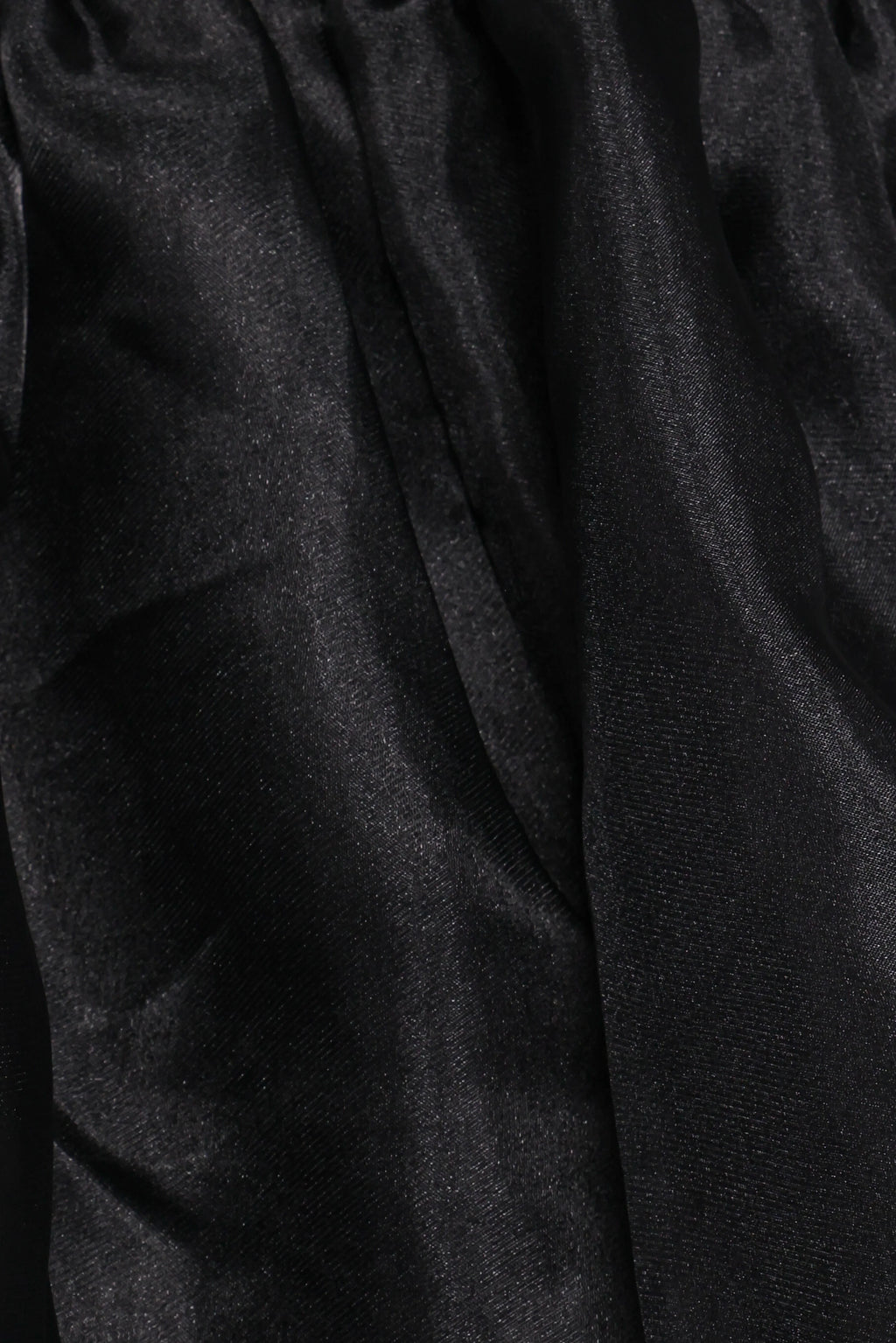Solenne Puff Sleeve Peplum Organza Top - Black