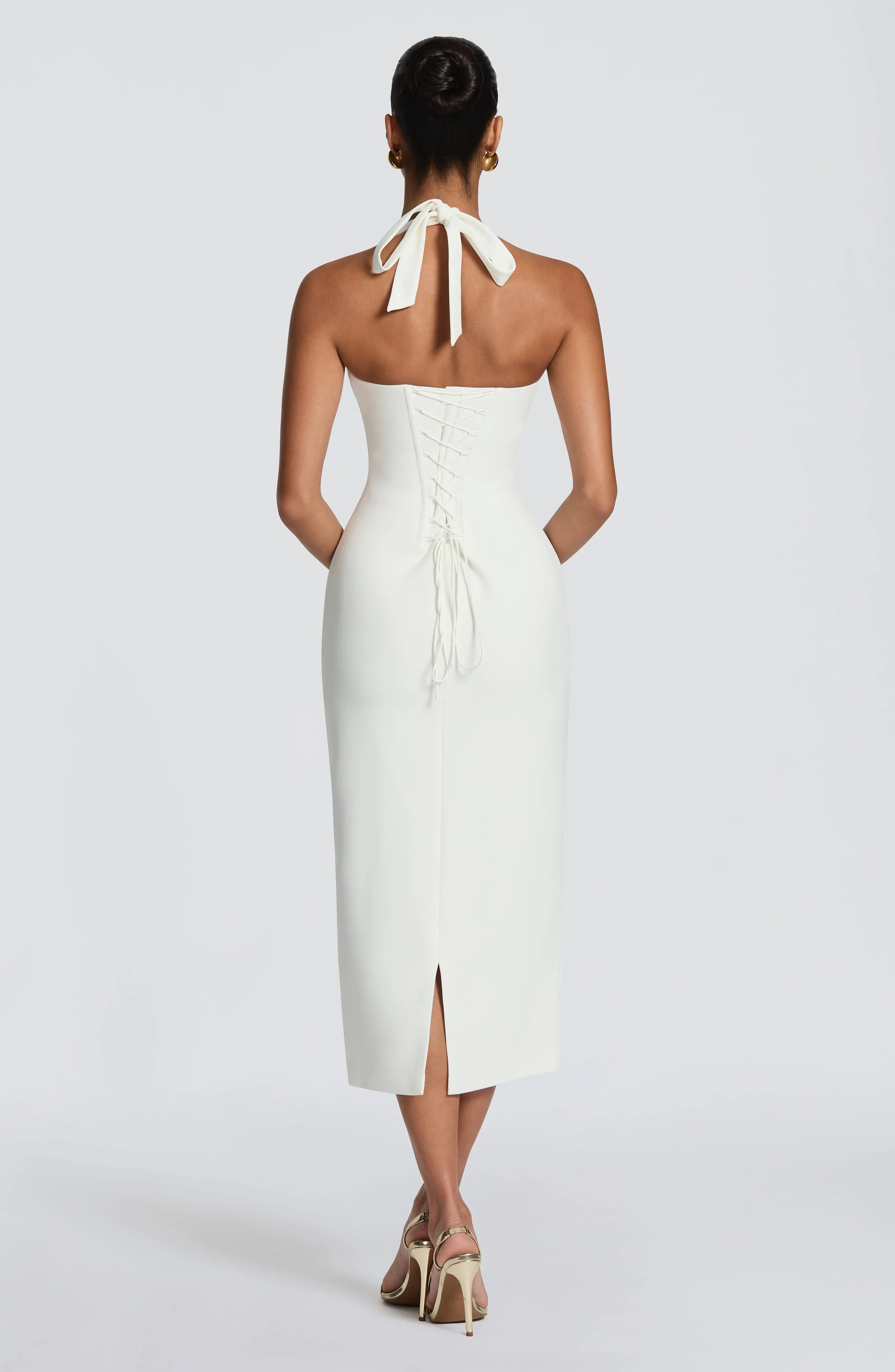 Cassia Midi Dress - Ivory
