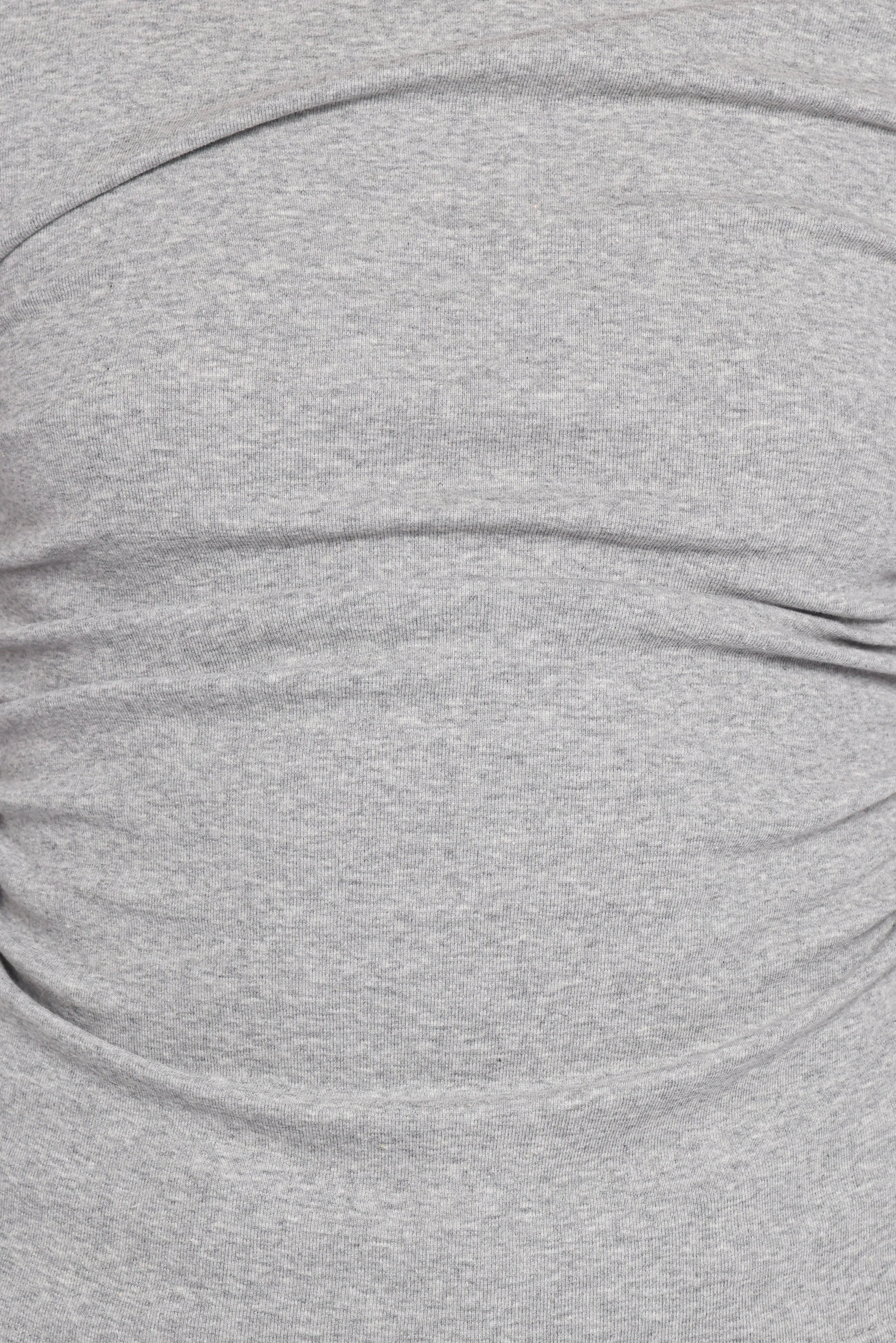 Nissa Long Sleeve Top - Heather Grey