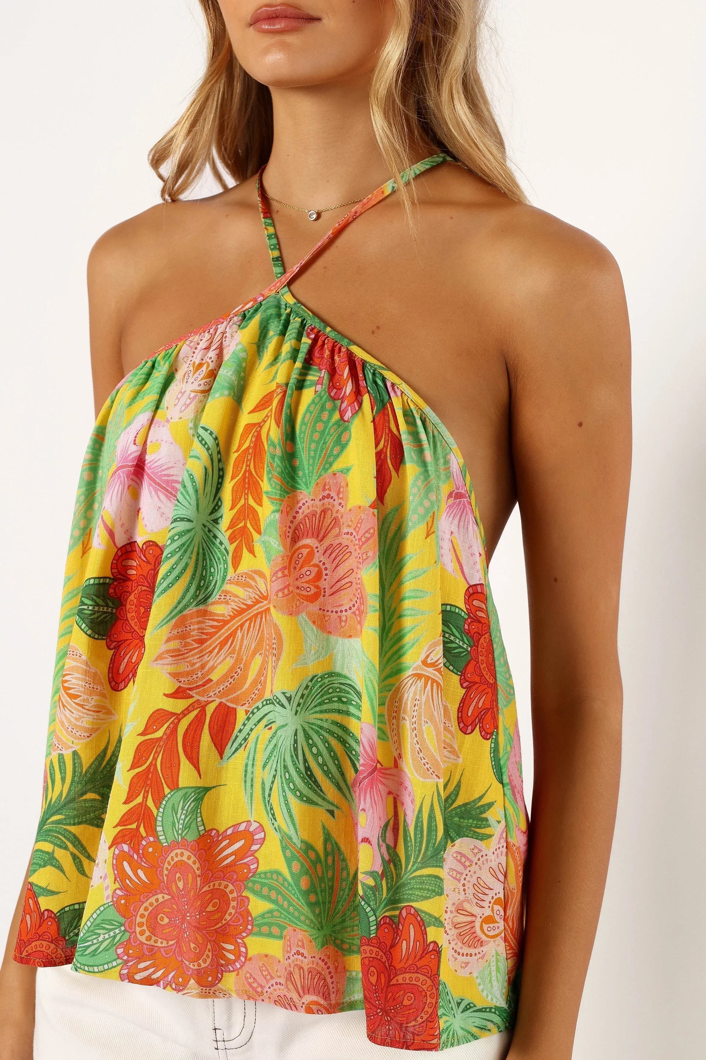 Milton Halter Top - Leilani Print