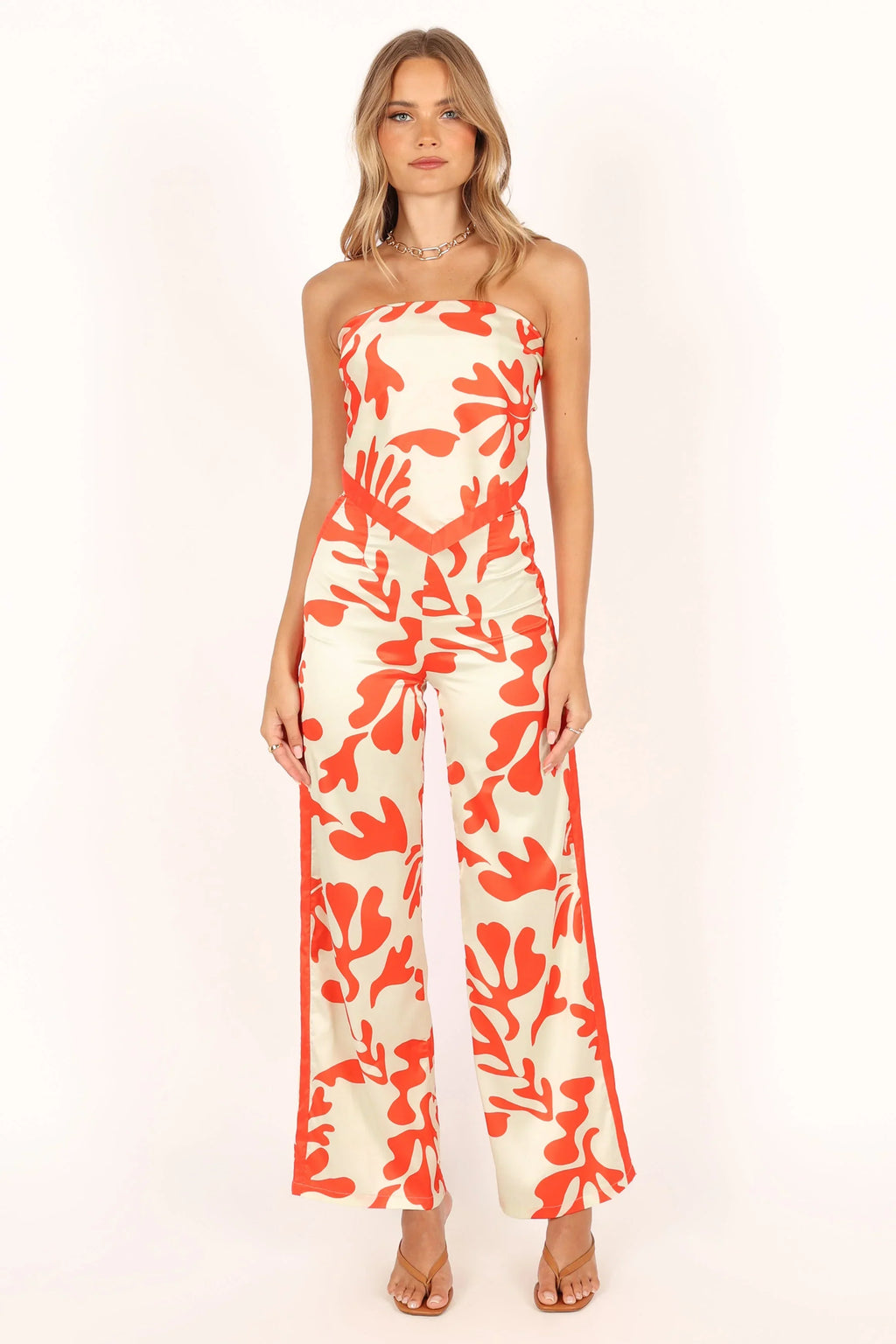 Akeli Scarf Top - Orange Botanica
