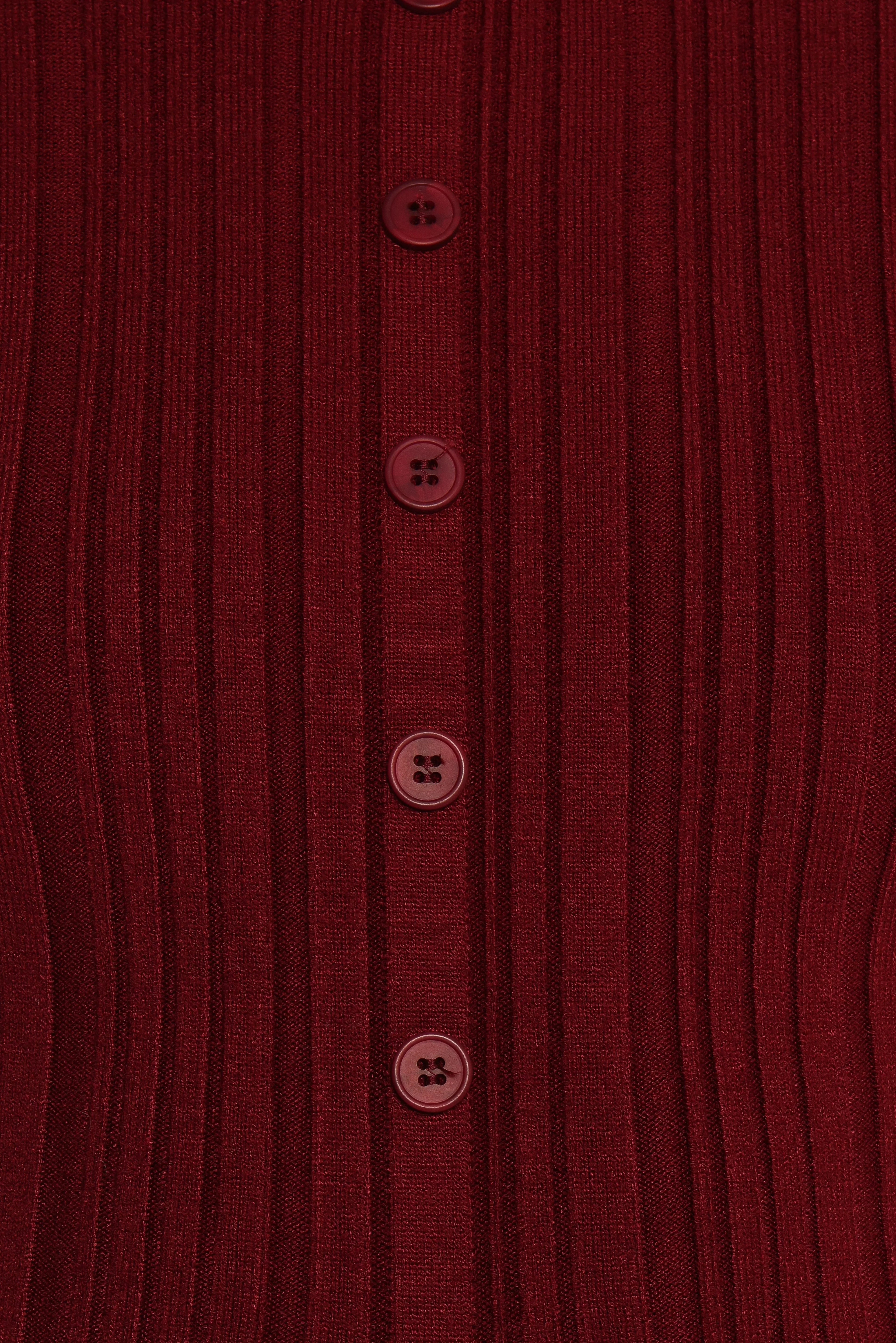 Hatte Cardigan Top - Dark Cherry