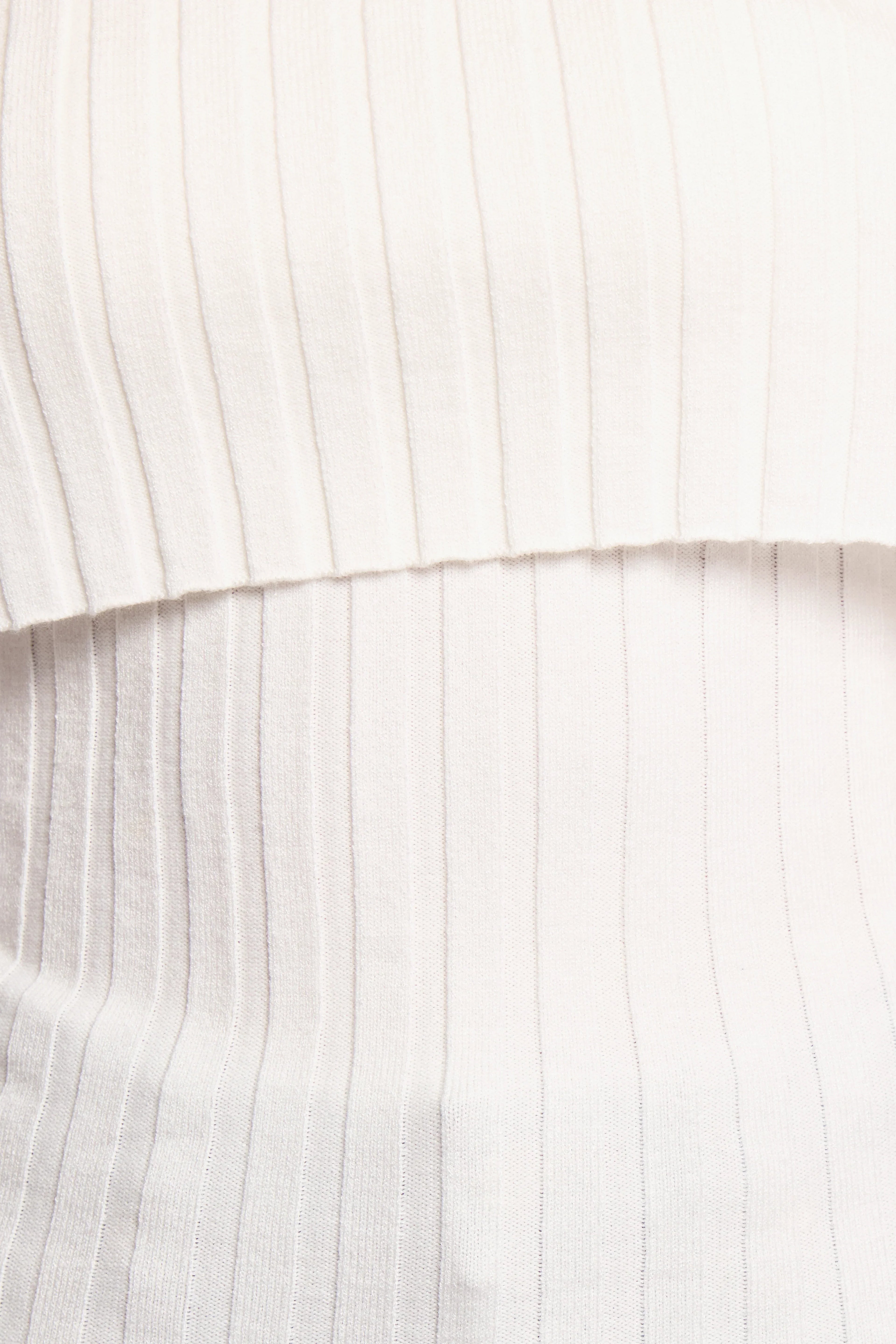Inora Off Shoulder Knit Top - White