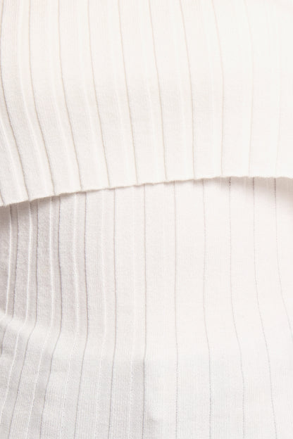Inora Off Shoulder Knit Top - White