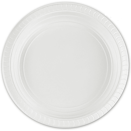 7" Round Disposable Plastic Plates Dinner Plate - 100 pack - Wichita Home Outlet