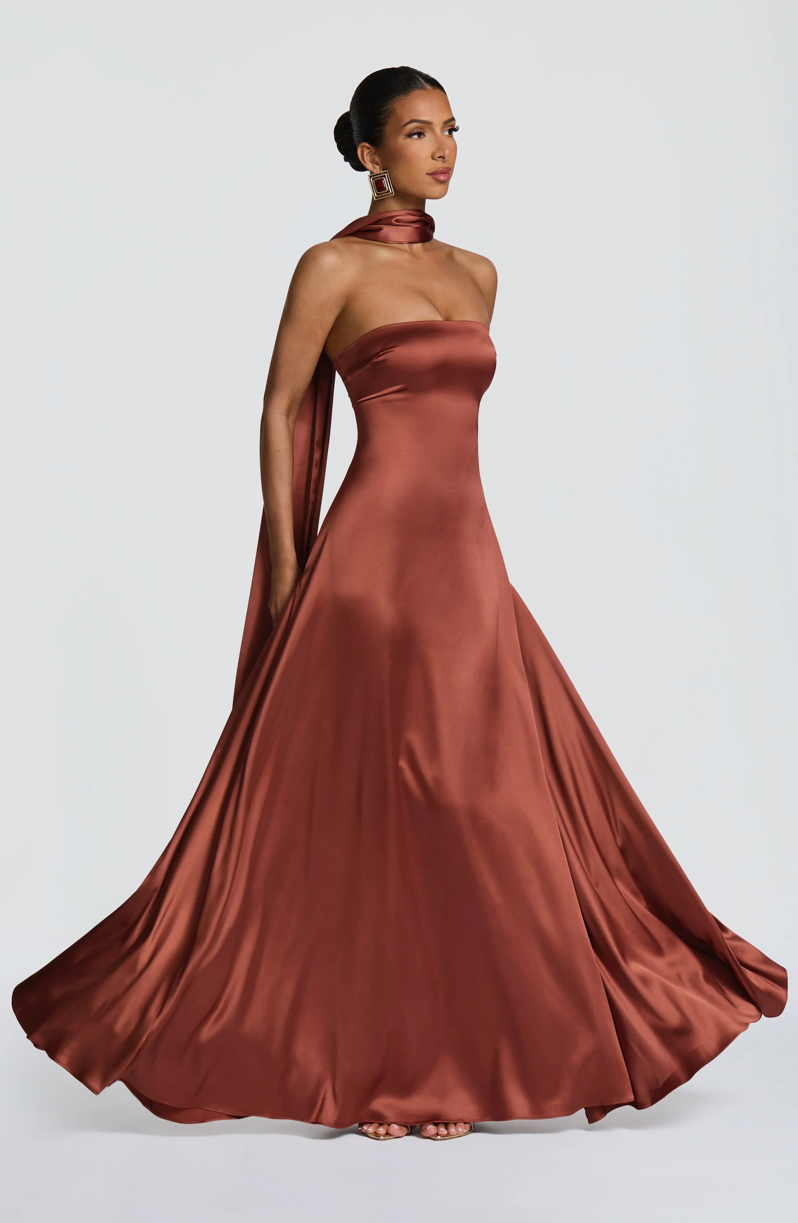 Morven Maxi Dress - Rust