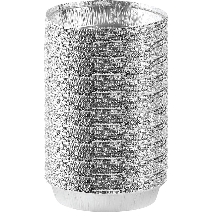 9" Round Disposable Pans Non Stick Aluminum Foil Baking Pans, 100-Pack - Wichita Home Outlet