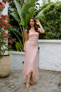 Rhiannon Pink Lace Cocktail Dress