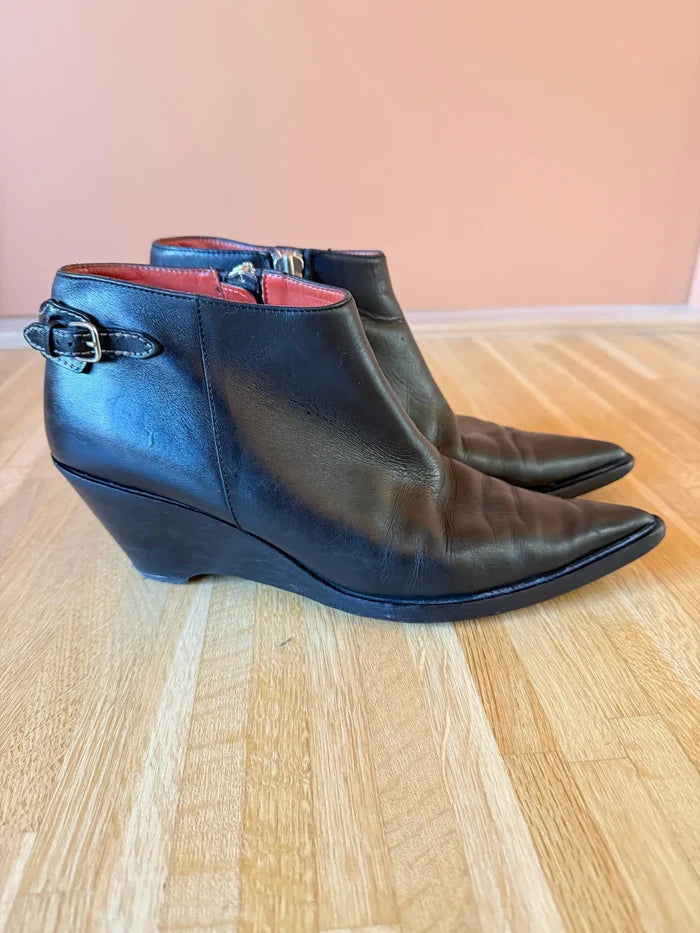 Acne Studios • O Jensen / Jenny Leather Biker-skinnboots