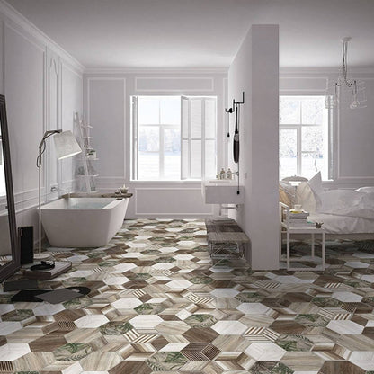 Africa Hex Matt 23 x 27cm Porcelain Tile - 0.75sqm per box