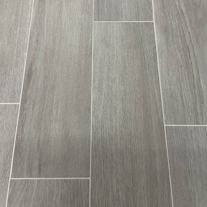 Alberto Grigio 22.5 x 90cm Wood Effect Floor Tile - 1.42sqm perbox