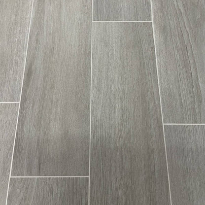Alberto Grigio 22.5 x 90cm Wood Effect Floor Tile - 1.42sqm perbox