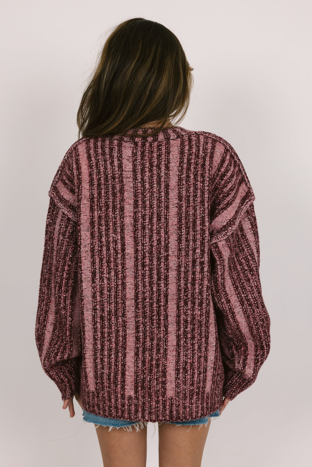 Frosted Morning Sweater in Burgundy