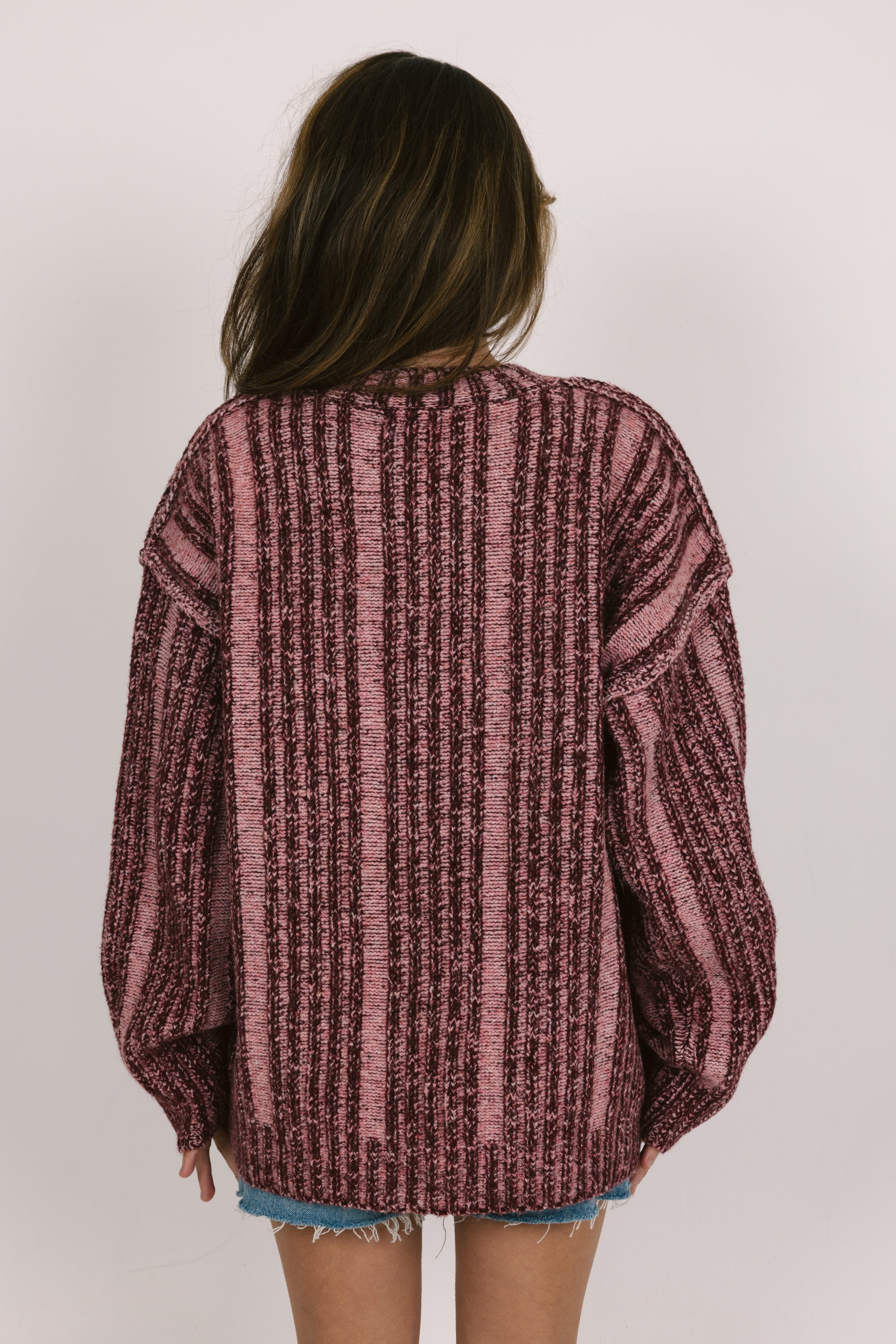 Frosted Morning Sweater in Burgundy