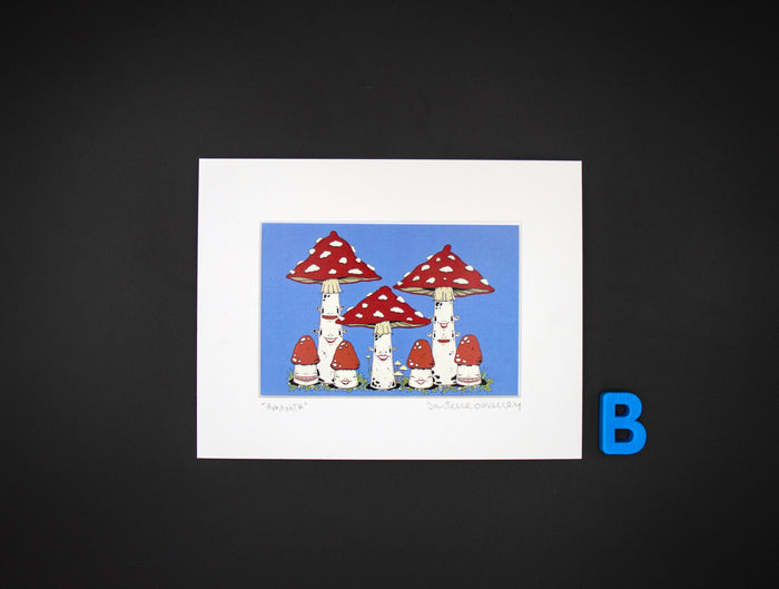 Amanita Family Art Print