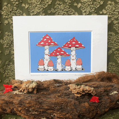 Amanita Family Art Print