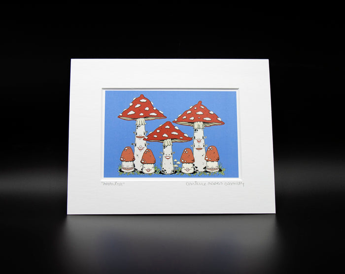 Amanita Family Art Print