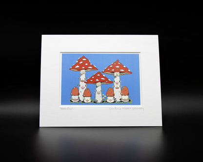 Amanita Family Art Print