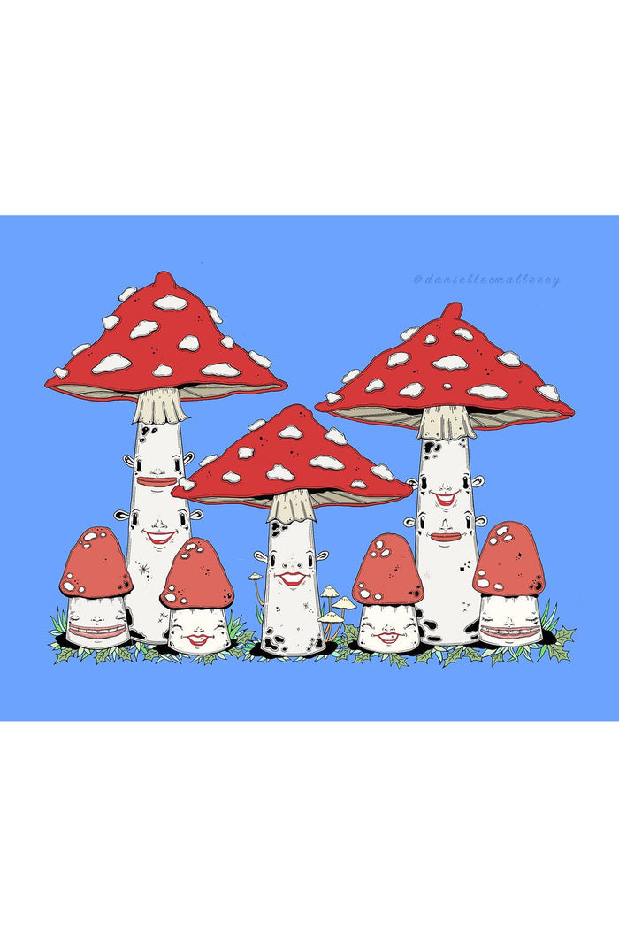 Amanita Family Art Print