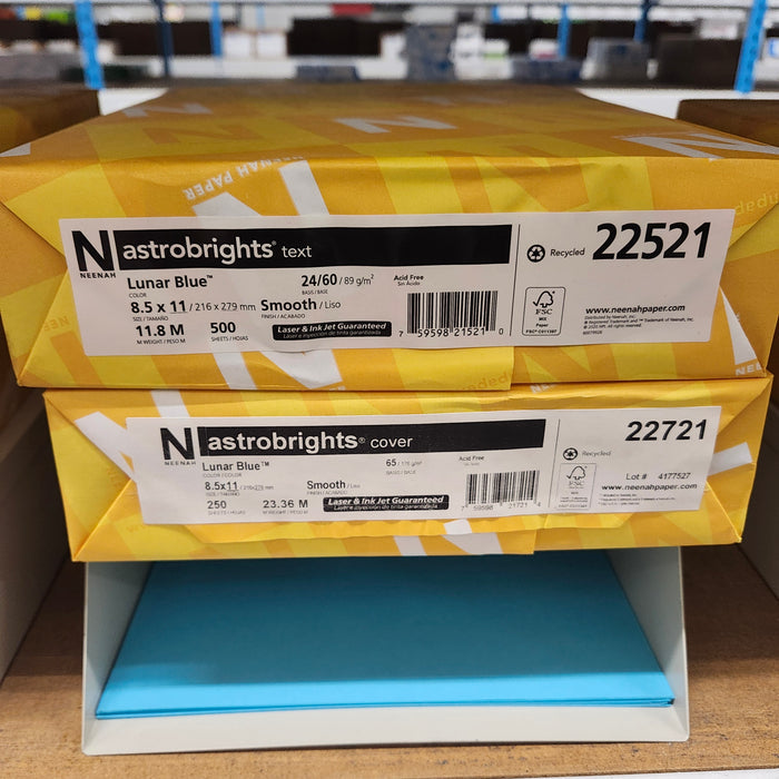Astrobright Lunar Blue 65# Cardstock