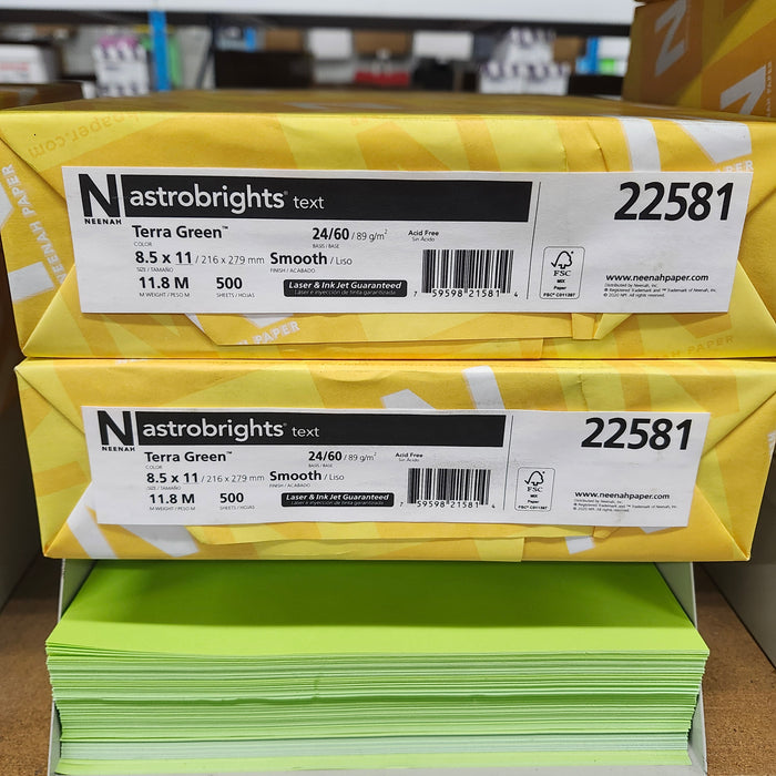 Astrobright Terra Green 60# Text