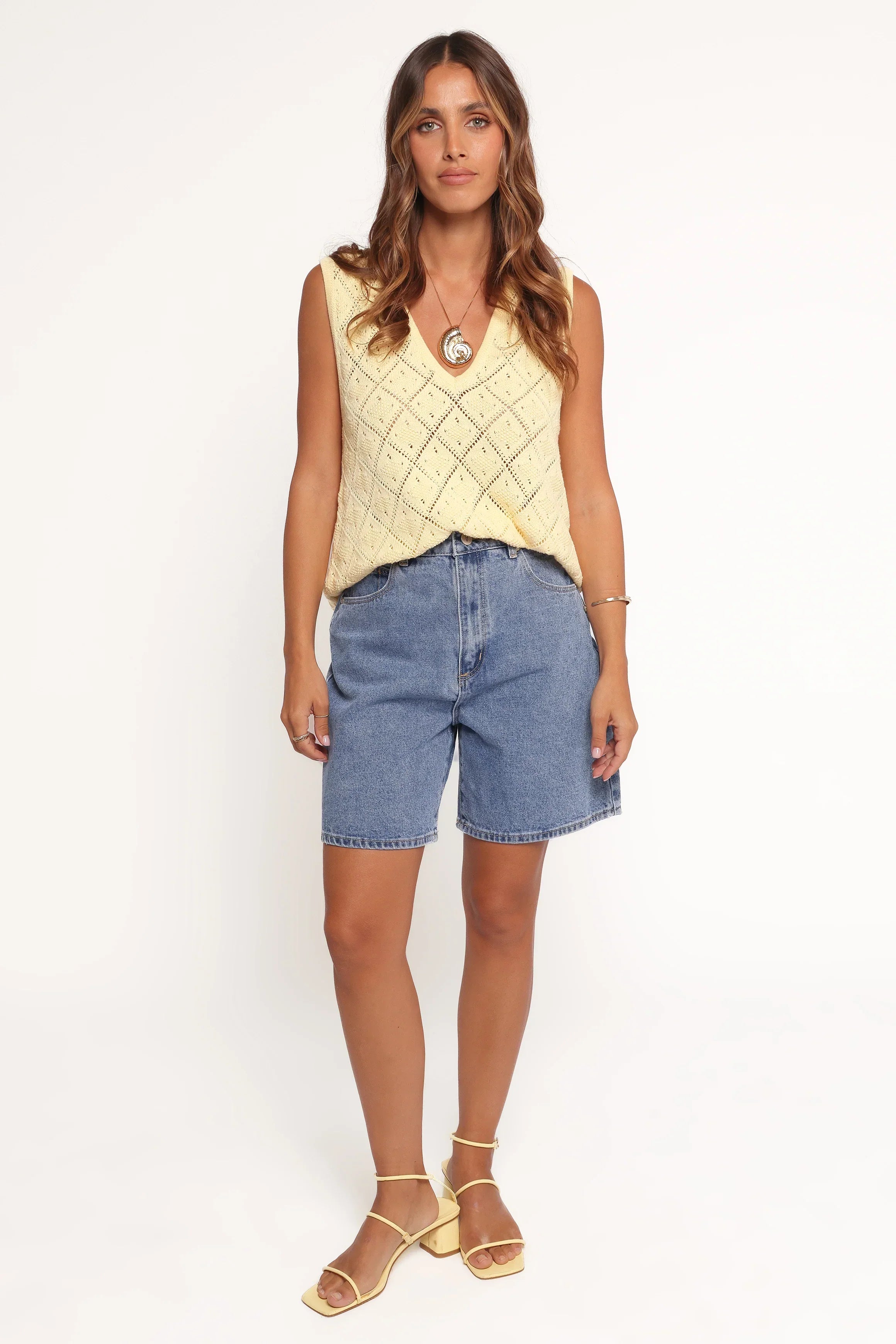 Palma Knit Top - Butter Yellow