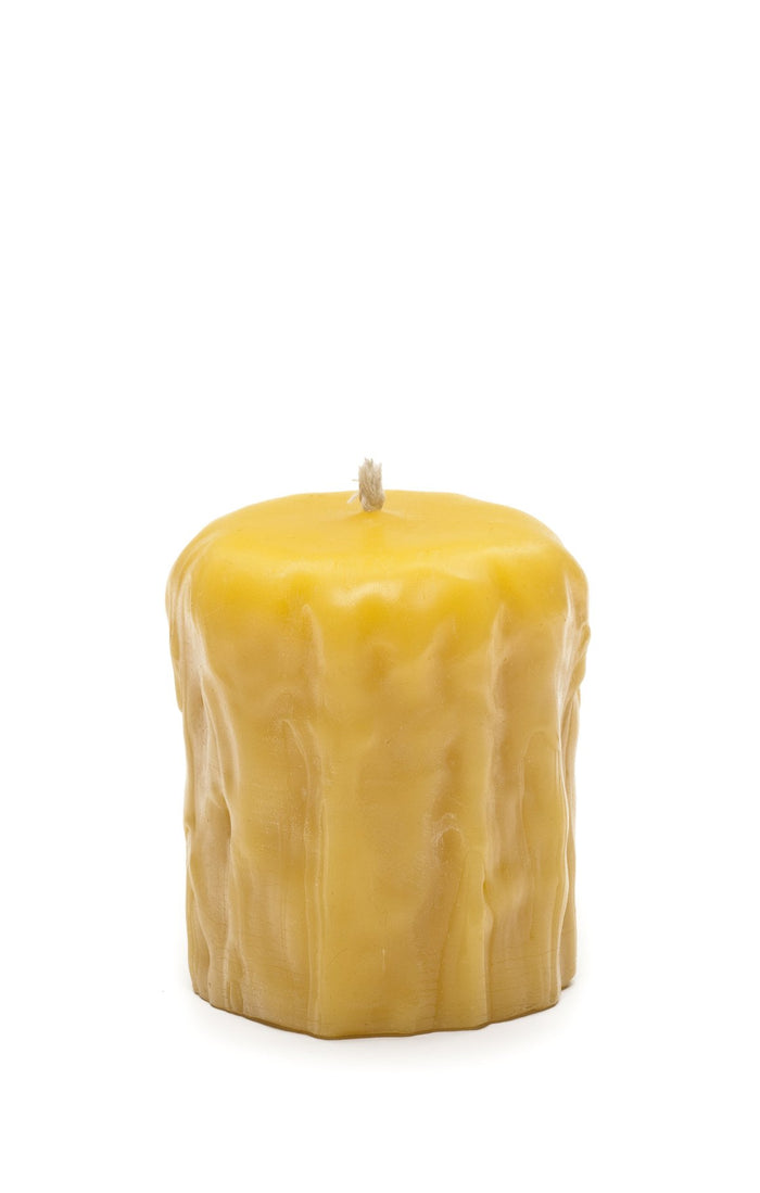 Beeswax Rustic Pillar Candles