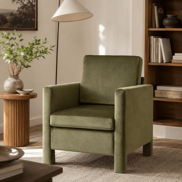 Bellfield Fully Upholstered Accent Chair - Olive Green - Wichita Home Outlet