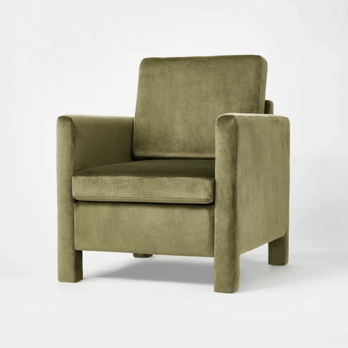 Bellfield Fully Upholstered Accent Chair - Olive Green - Wichita Home Outlet