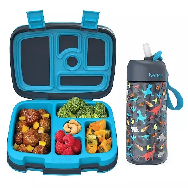 Bentgo Kids Prints Lunch Box & Water Bottle Set - 4 Styles - Wichita Home Outlet