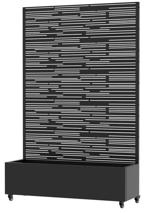 Black Wrought Iron Rect Planter Box Trellis - Wichita Home Outlet
