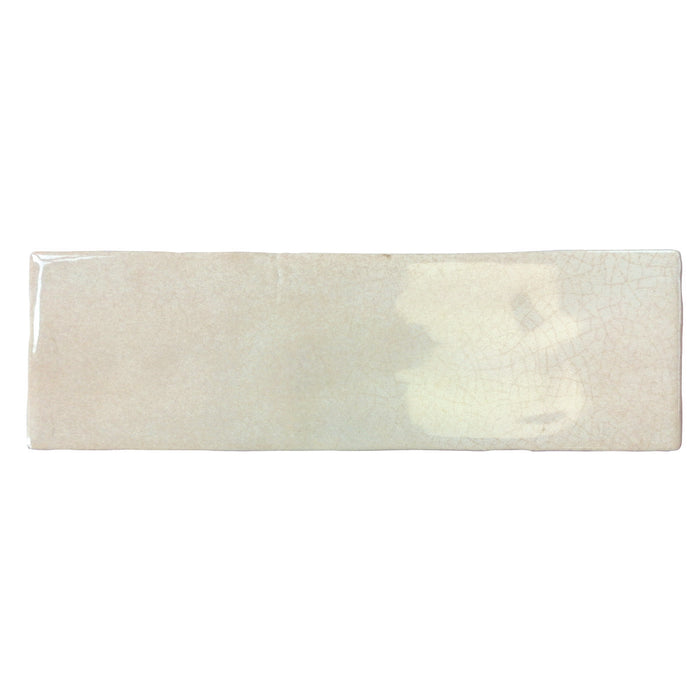 Borgo Crackle Soft White 6.5 x 20cm White Body Wall Tile -0.36sqm perbox