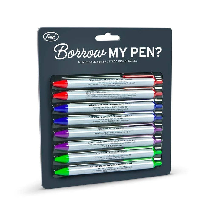 Borrow My Pen - Memorable Pens - Set of 8 - Wichita Home Outlet