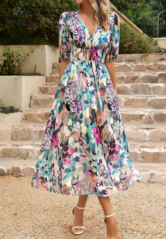 Bronwyn - Bloomy Elegance Dress