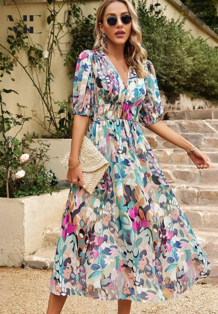Bronwyn - Bloomy Elegance Dress