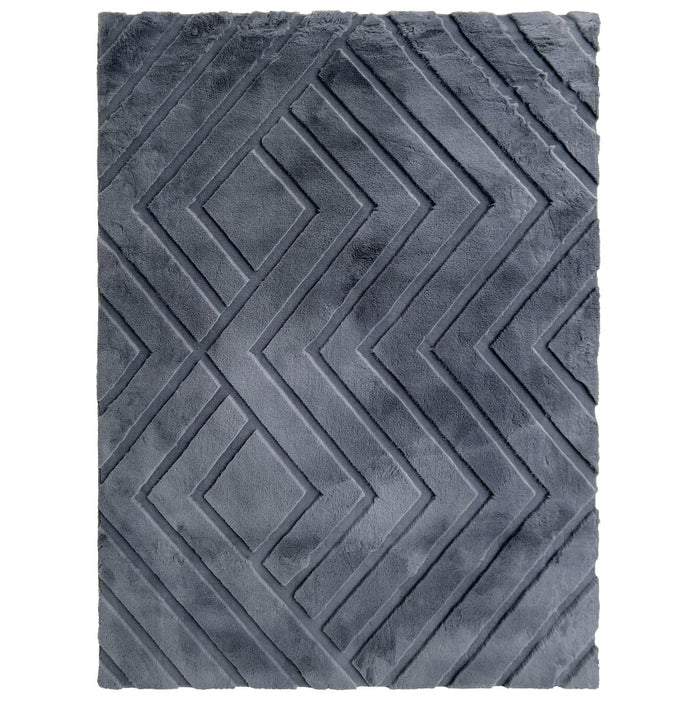 Bunny 56 Sculpted Area Rug - 7' x 10' - Graphite - Wichita Home Outlet
