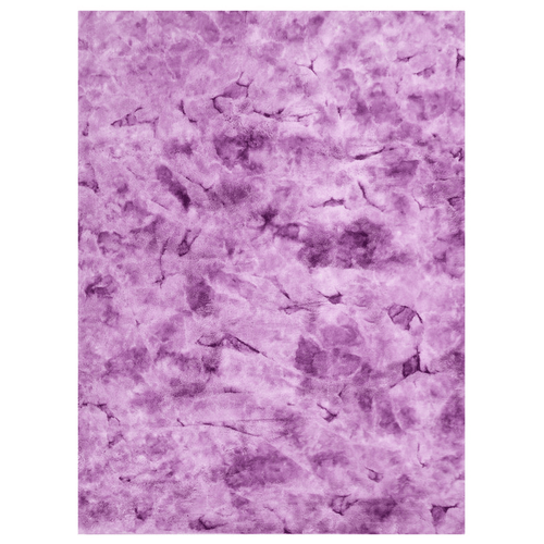 Bunny Faux Fur Area Rug - Tie Dye Purple - 5' x 7' - Wichita Home Outlet
