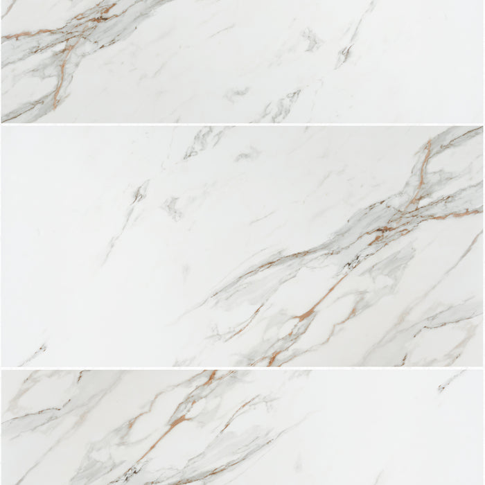 Calacatta Gold 60 x 120cm Matt Rectified Porcelain Tile - 1.44sqm perbox