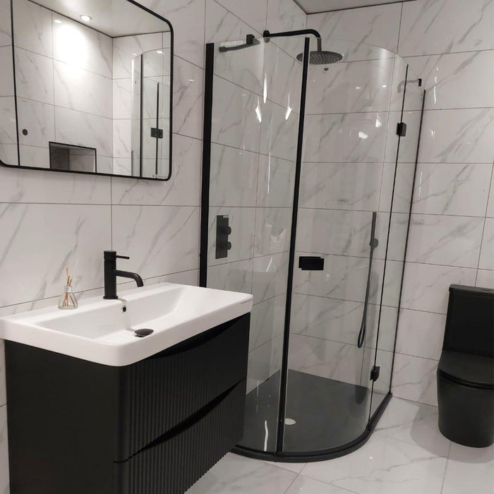 Calacatta White 30 x 60cm Rectified Polished White Body Tile - 0.9sqm per box