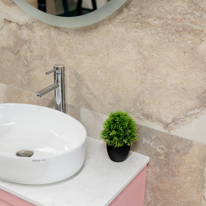 Caracalla Beige Polished 60 x 120cm Rectifed Porcelain Tile - 1.44sqm perbox